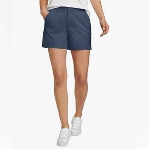 🌻EDDIE BAUER Women's Aspire Chino Shorts-Indigo Blue-Size 10